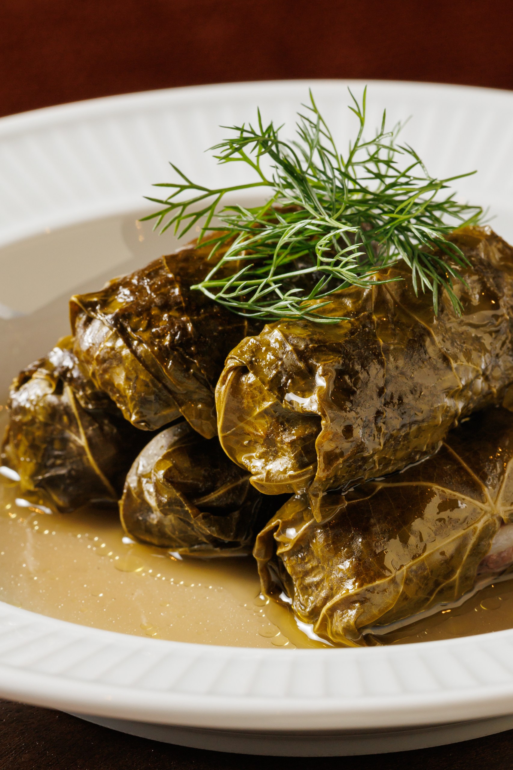 Lamb dolma with dill